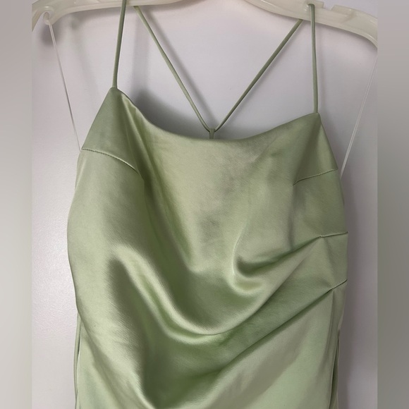 Significant Other Light Green Cocktail Party Open-Back Dress NWOT - Picture 7 of 7
